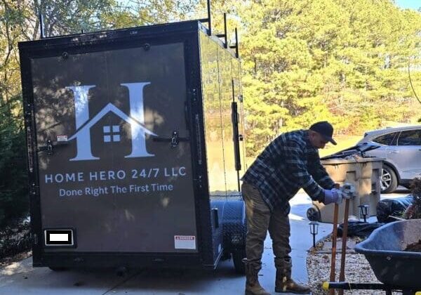 Affordable handyman repairing drywall in McDonough GA Reliable handyman mounting TV in McDonough GA Quality home repair by local handyman remodeling services in McDonough GA